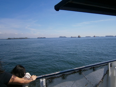 Ships Waiting at Long Beach
