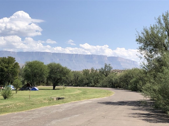 Sierra Del Carmen from Campground