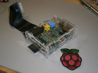 Rasb Pi in case side 2